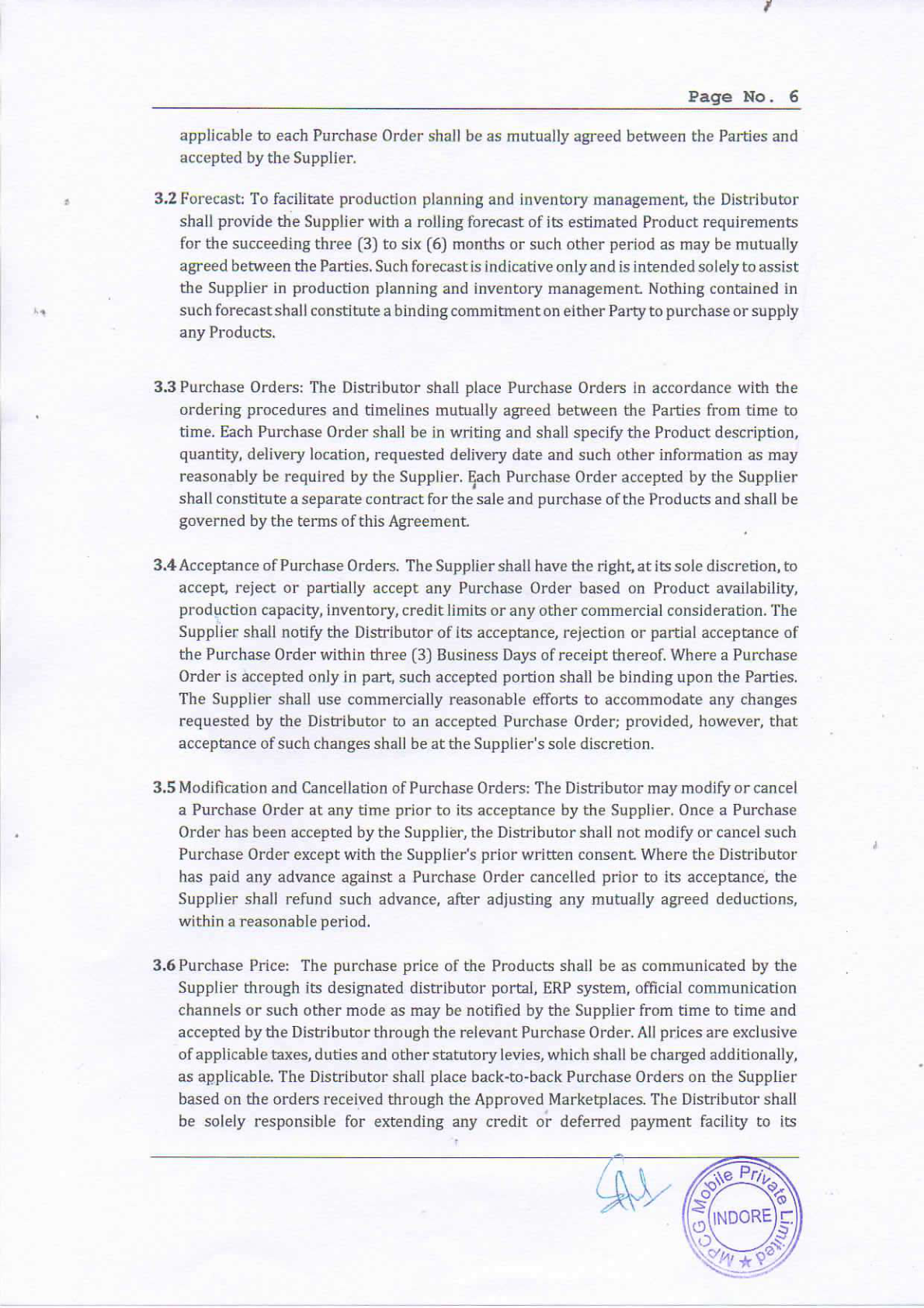 OPPO Online Channel Distribution Agreement - page 7