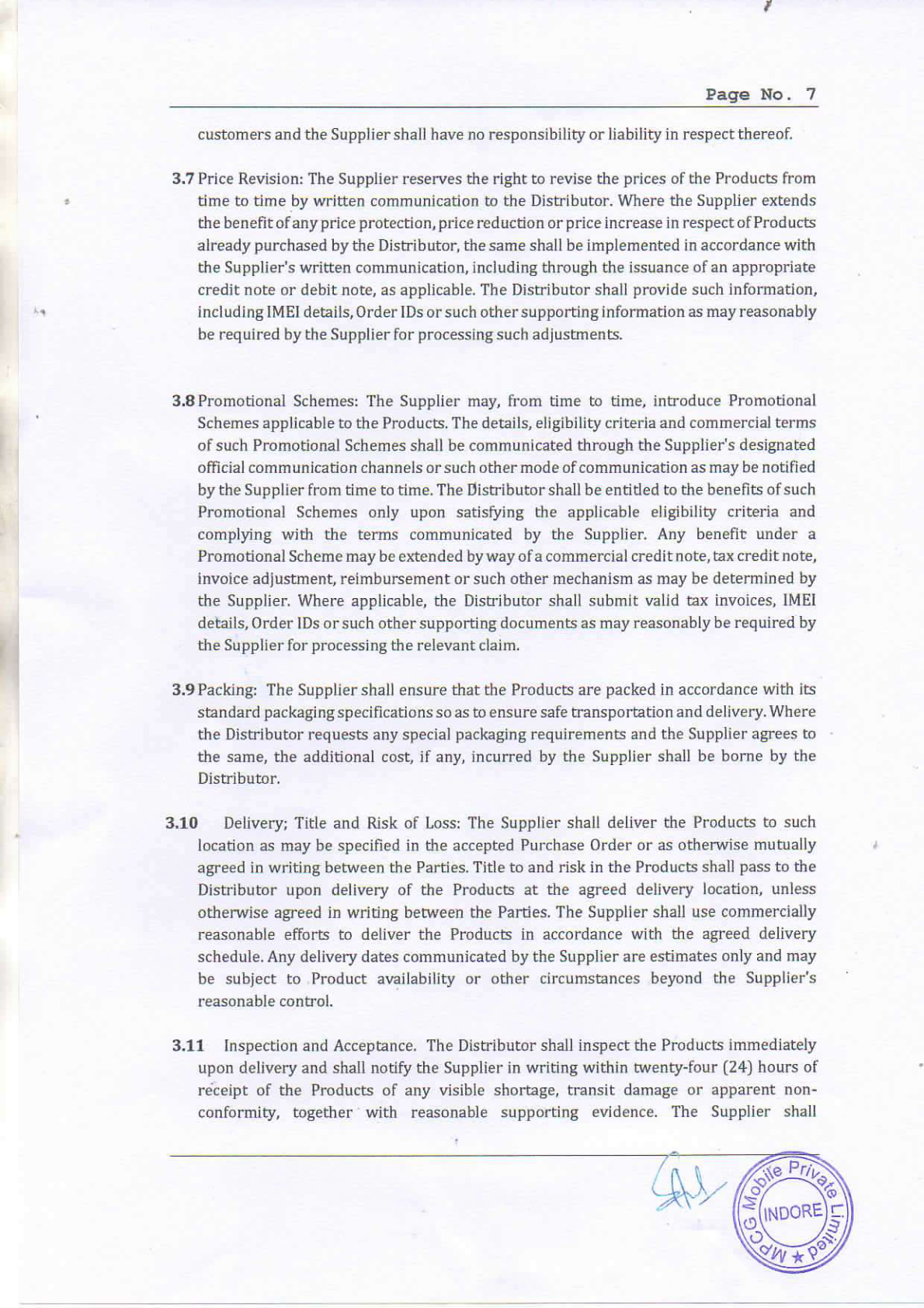 OPPO Online Channel Distribution Agreement - page 8