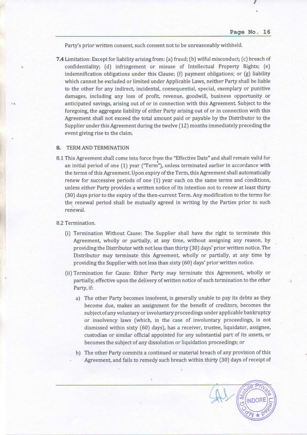 OPPO Online Channel Distribution Agreement - page 17